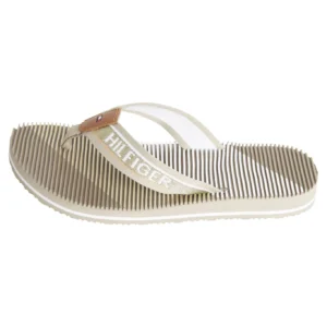 tommy hilfiger sandalia beige con logo